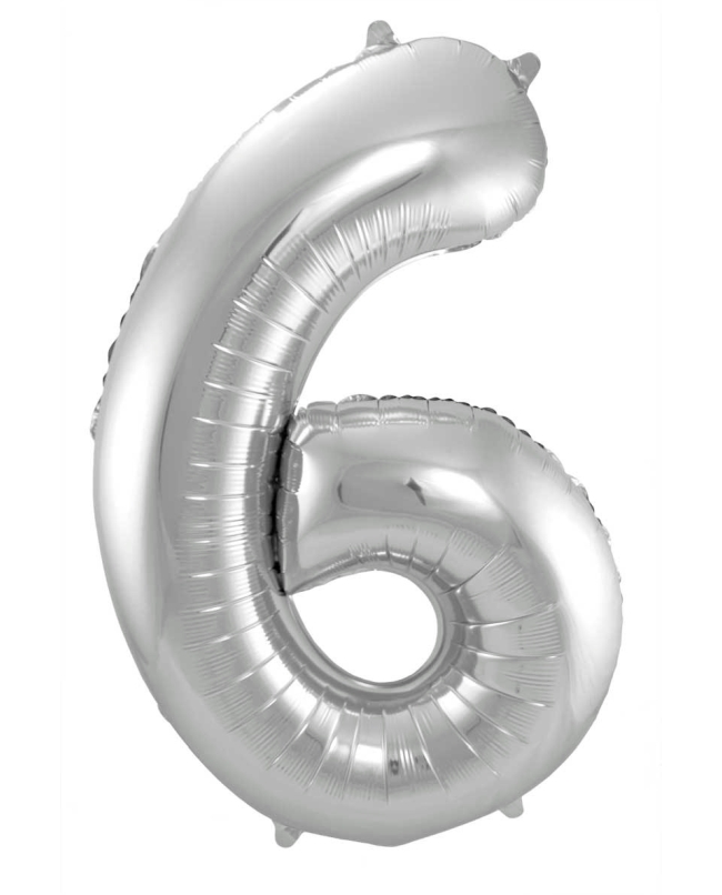 Forma Numero 6 Plata 86cm ***OFERTA DTO NO ACUMULABLE