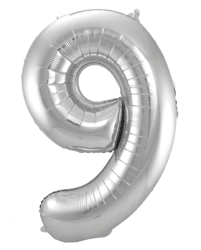 Forma Numero 9 Plata 86cm ***OFERTA DTO NO ACUMULABLE