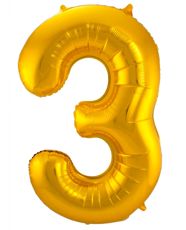 Forma Numero 3 Oro 86cm ***OFERTA DTO NO ACUMULABLE