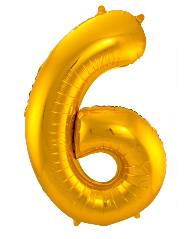 Forma Numero 6 Oro 86cm ***OFERTA DTO NO ACUMULABLE