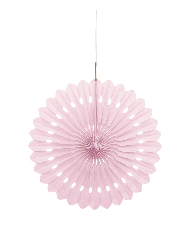 Deco Abanico Tisu Rosa Pastel 40,6cm