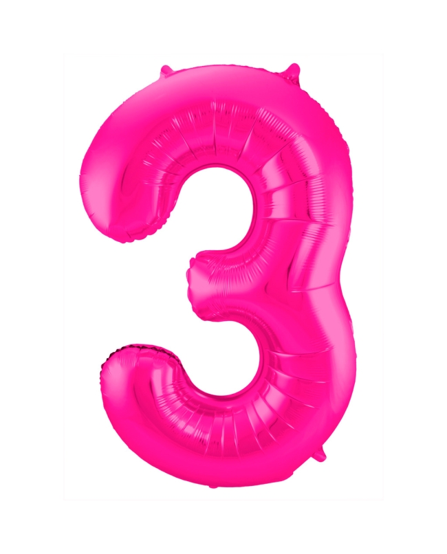 Forma Numero 3 Fucsia 86cm ***OFERTA DTO NO ACUMULABLE