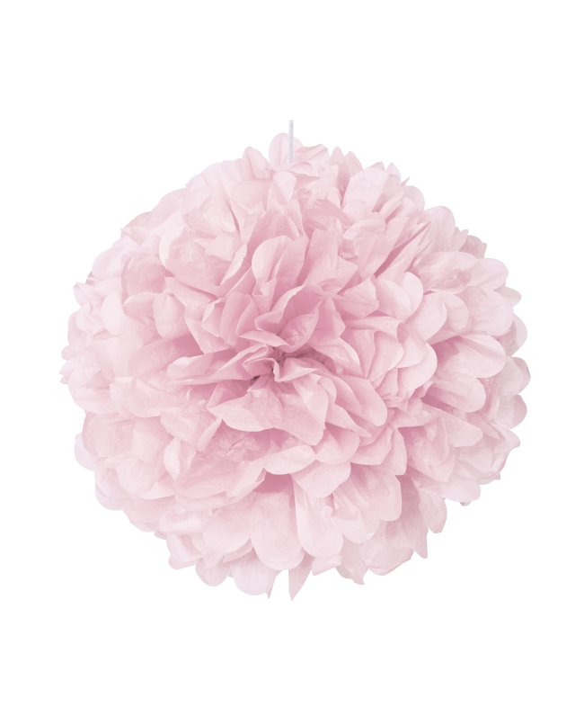 Deco Pom Pom Tisu Rosa Pastel 40,6cm