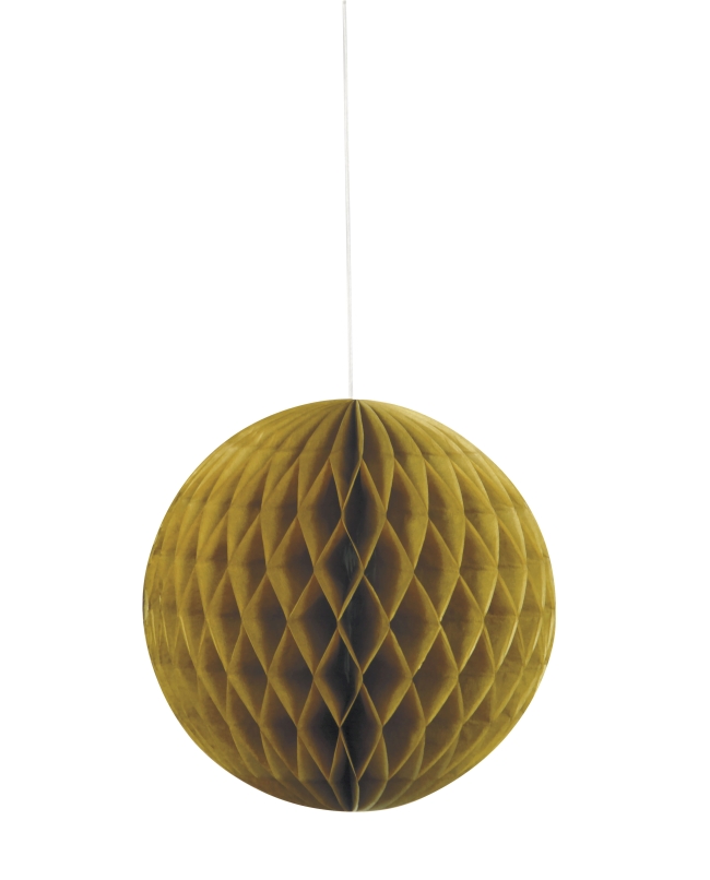 Deco Bola Nido Abeja Oro 20,3cm