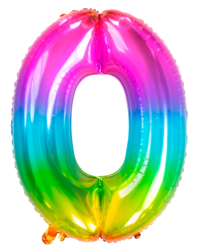 Forma Numero 0 Arcoiris Gominola 86cm ***OFERTA DTO NO ACUMULABLE