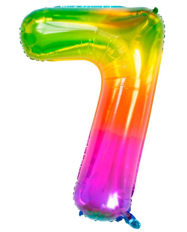 Forma Numero 7 Arcoiris Gominola 86cm ***OFERTA DTO NO ACUMULABLE