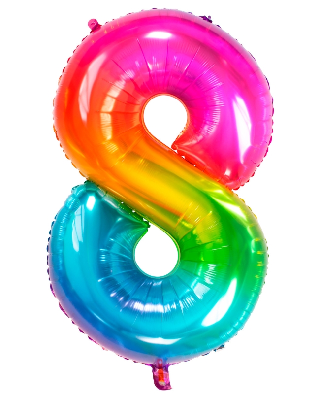 Forma Numero 8 Arcoiris Gominola 86cm ***OFERTA DTO NO ACUMULABLE