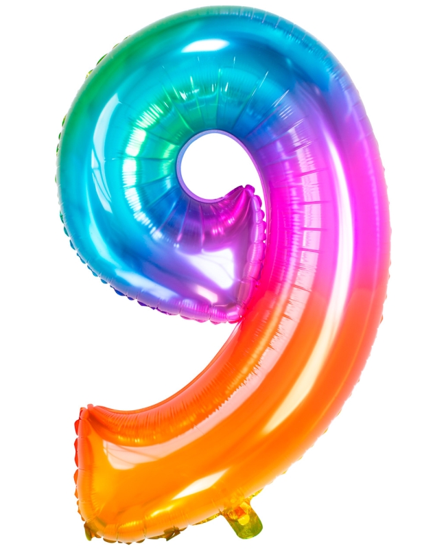 Forma Numero 9 Arcoiris Gominola 86cm ***OFERTA DTO NO ACUMULABLE