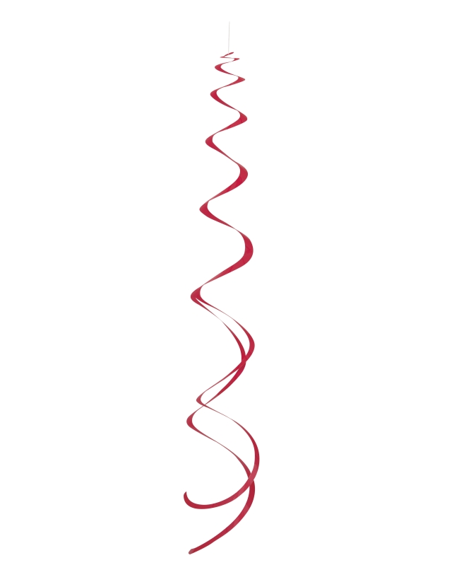 Deco Colgante Espiral Rojo Rubi
