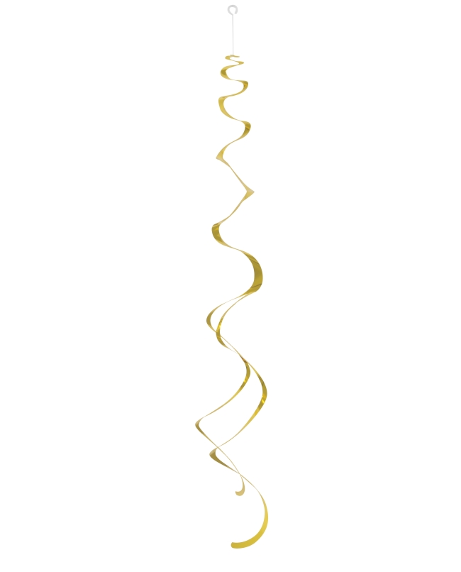 Deco Colgante Espiral Oro 66cm