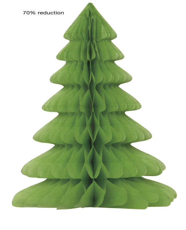Centro Mesa Nido Abeja Arbol Navidad 30,5cm
