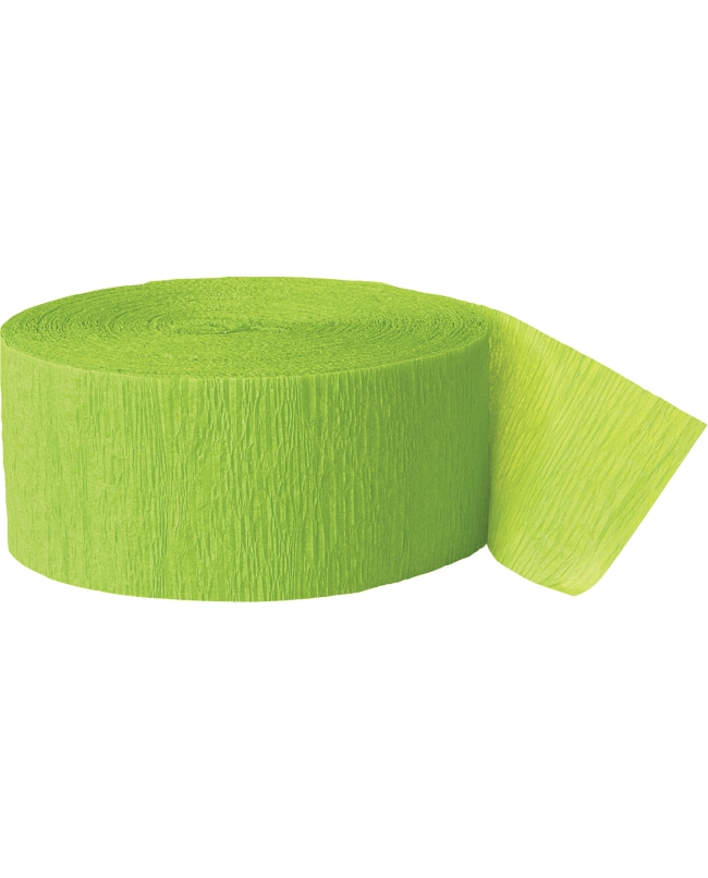 Serpentina Crepe Verde Lima 24,7m Papel