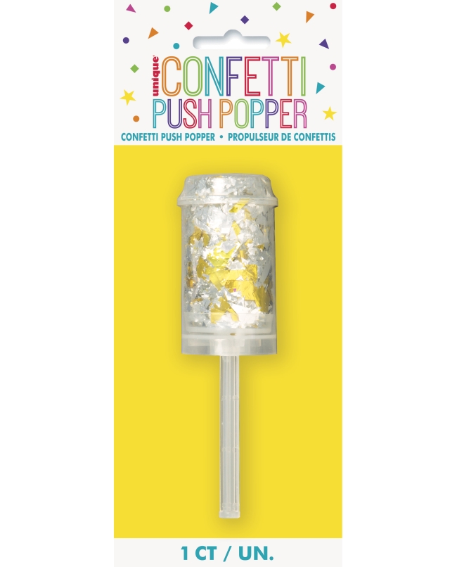 Cañon Confeti Foil Oro/Plata