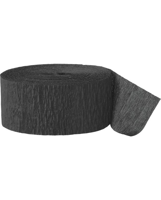 Serpentina Crepe Negra 24,7m Papel