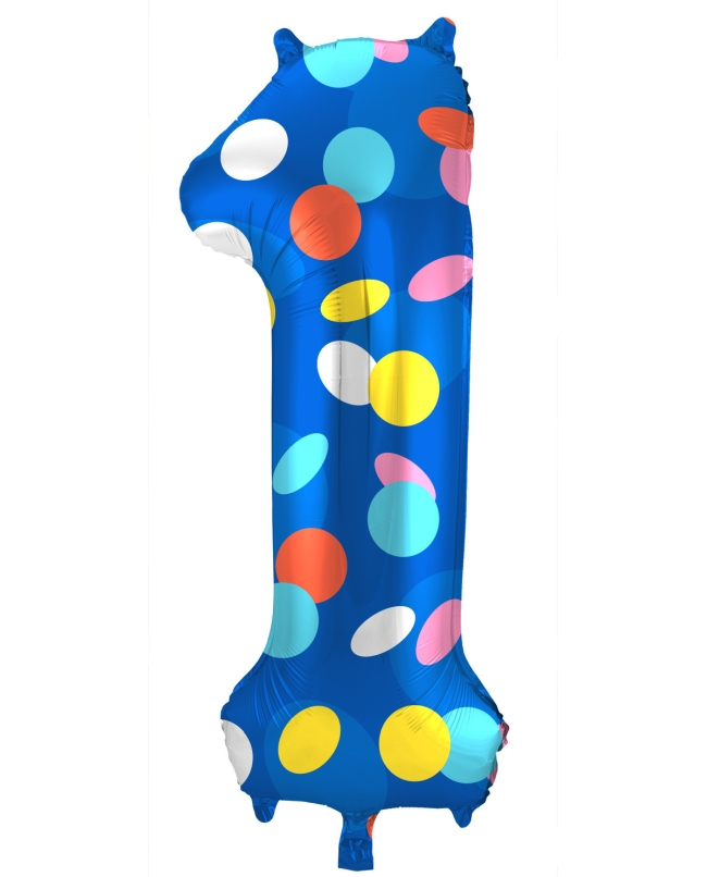 Forma Numero 1 Puntos Color 86cm 