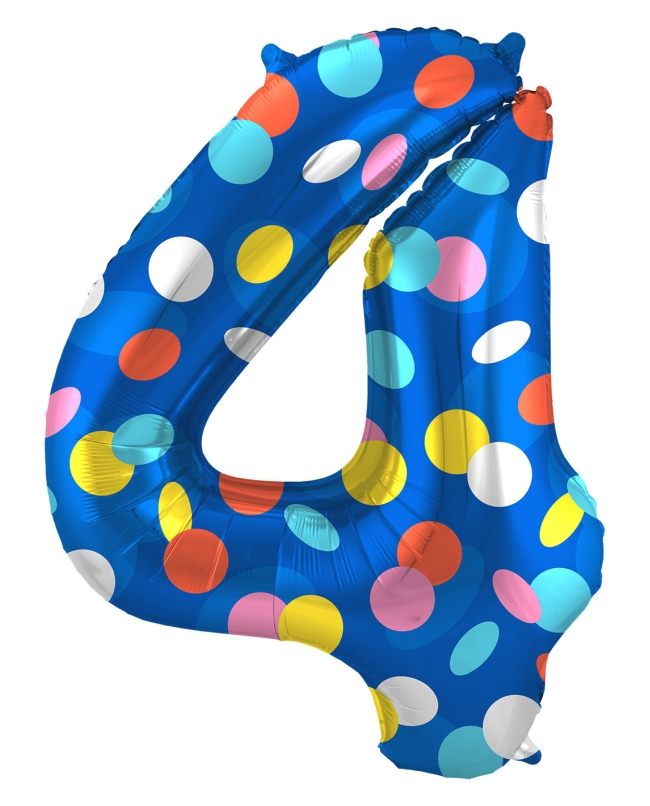 Forma Numero 4 Puntos Color 86cm 