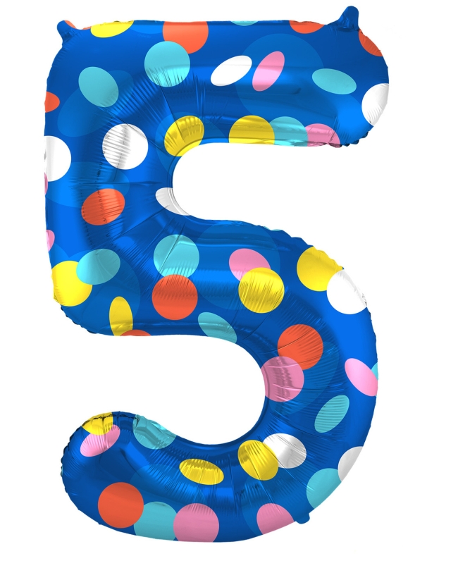 Forma Numero 5 Puntos Color 86cm 