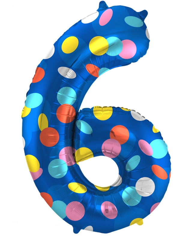Forma Numero 6 Puntos Color 86cm 