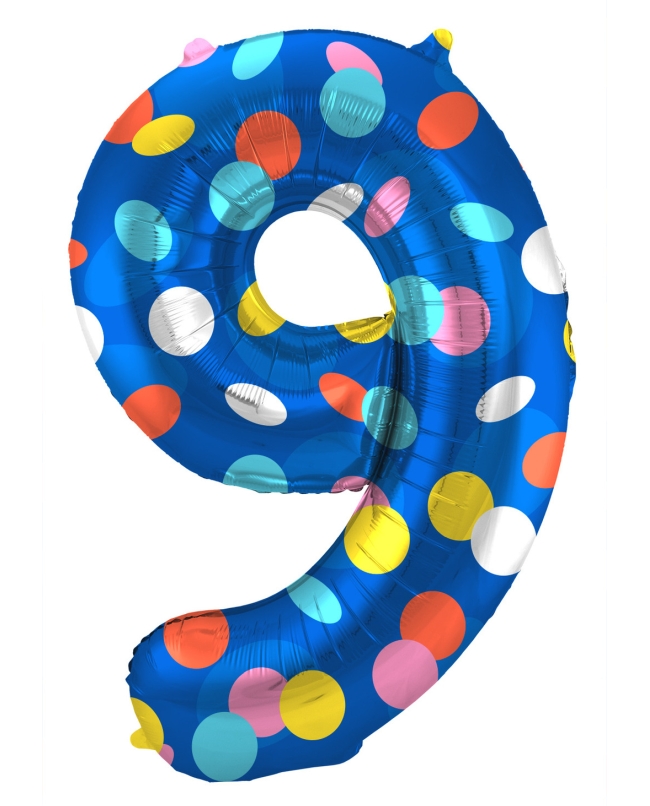 Forma Numero 9 Puntos Color 86cm 