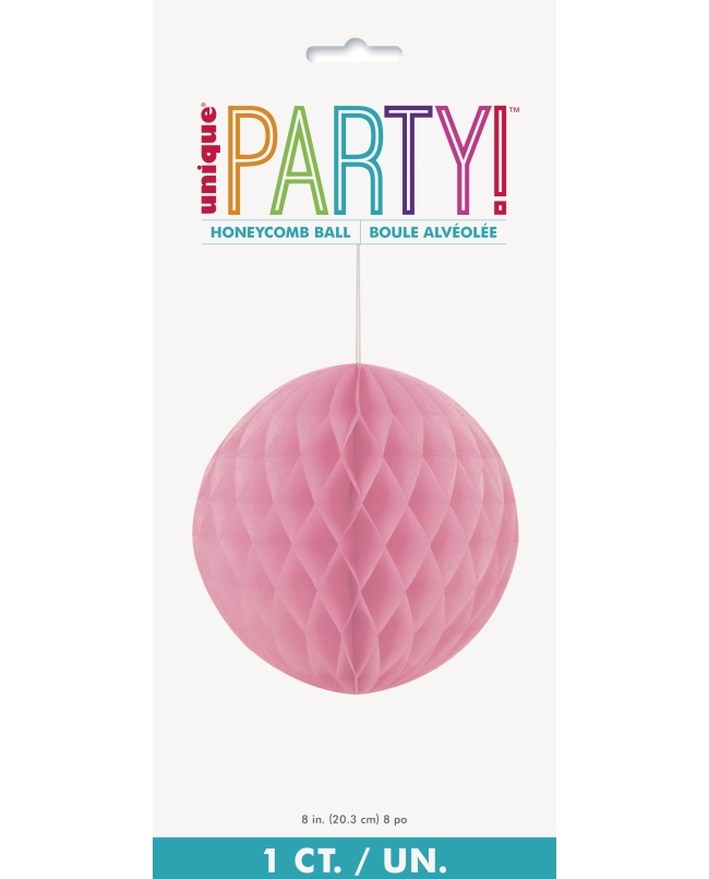 Deco Bola Nido Abeja Fucsia 20,3cm