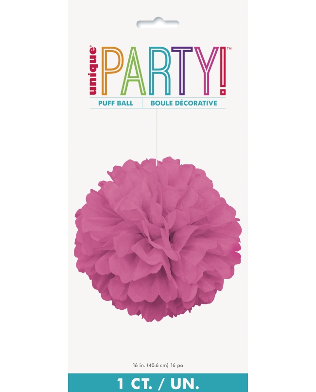 Deco Pom Pom Tisu Fucsia 40,6cm