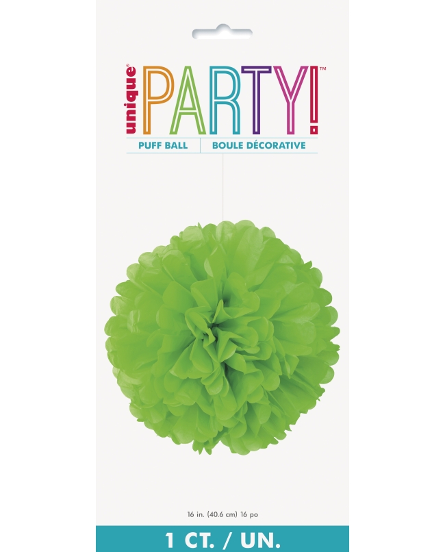 Deco Pom Pom Tisu Verde Lima 40,6cm