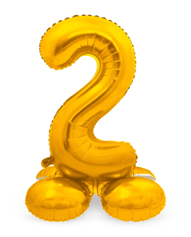 Forma Pie Numero 2 Oro 72cm