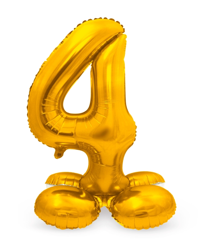 Forma Pie Numero 4 Oro 72cm