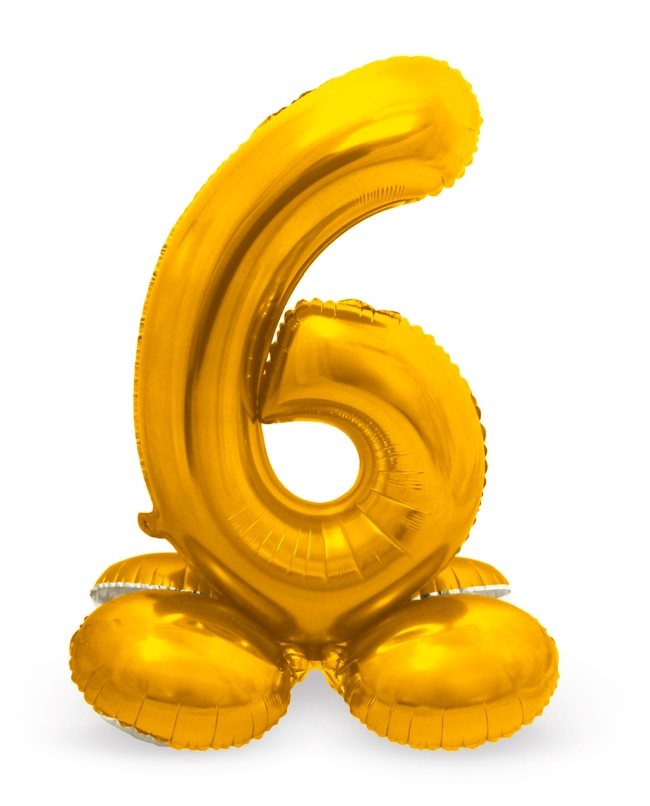 Forma Pie Numero 6 Oro 72cm