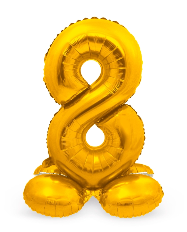 Forma Pie Numero 8 Oro 72cm