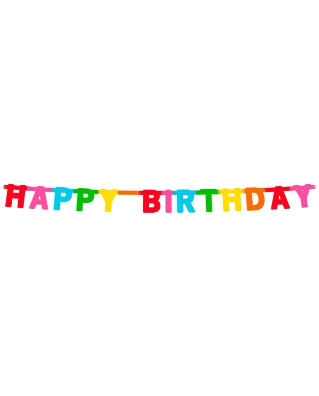 Guirnalda Letras Happy Birthday 1,8M Carton
