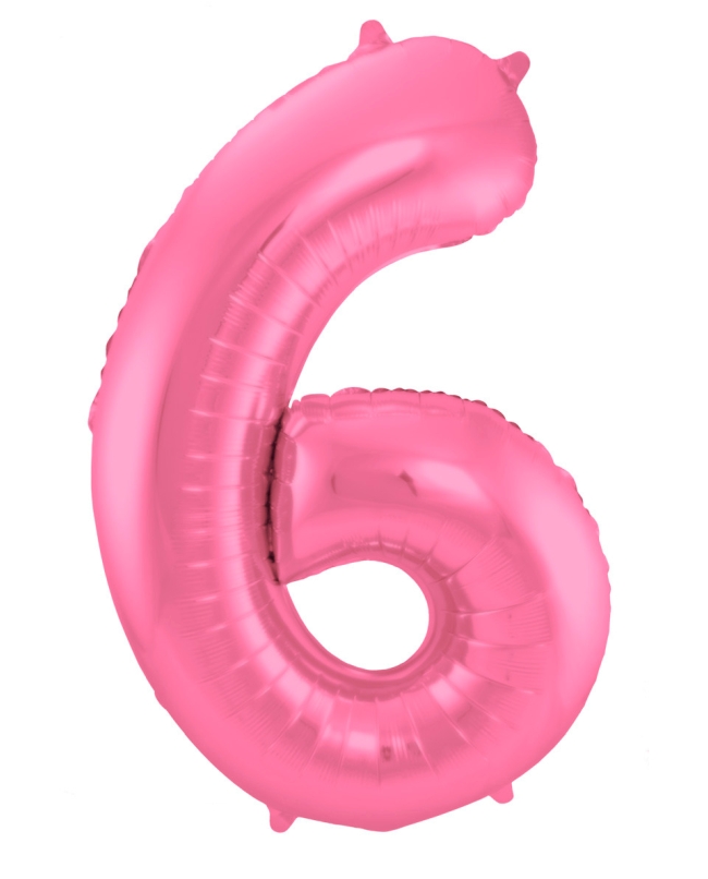 Forma Numero 6 Rosa Metal Mate 86cm ***OFERTA DTO NO ACUMULABLE