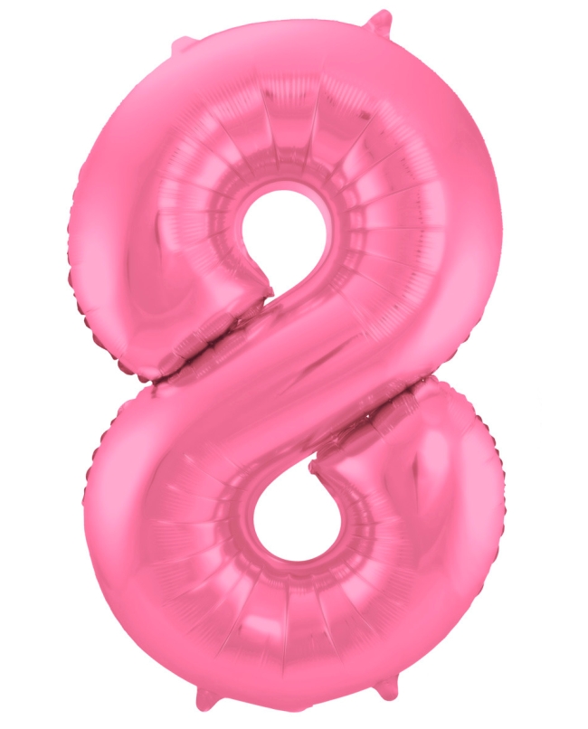 Forma Numero 8 Rosa Metal Mate 86cm ***OFERTA DTO NO ACUMULABLE