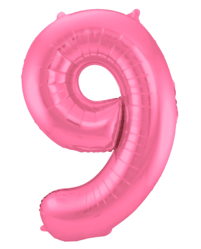 Forma Numero 9 Rosa Metal Mate 86cm ***OFERTA DTO NO ACUMULABLE