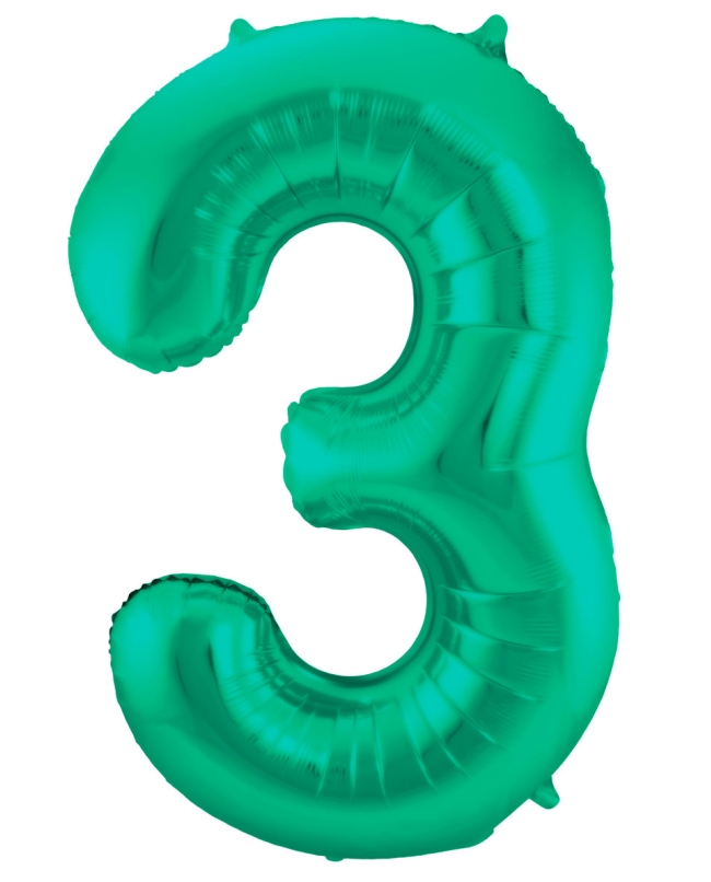 Forma Numero 3 Verde Metal Mate 86cm ***OFERTA DTO NO ACUMULABLE