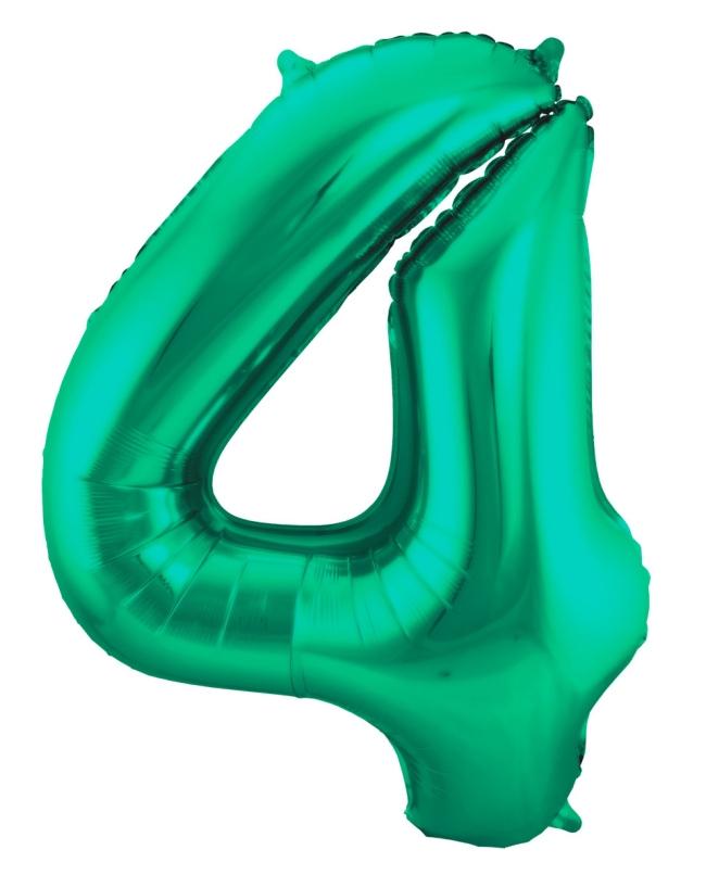 Forma Numero 4 Verde Metal Mate 86cm ***OFERTA DTO NO ACUMULABLE