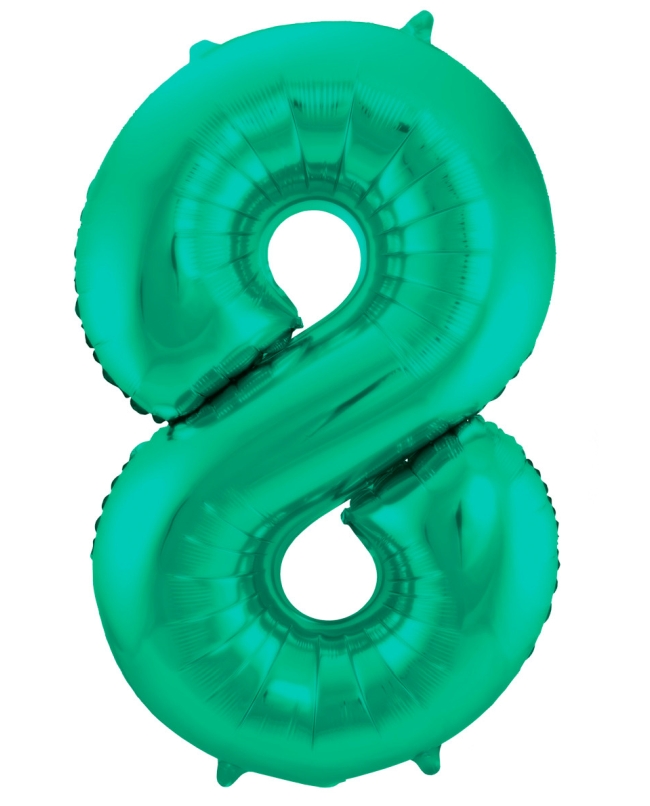 Forma Numero 8 Verde Metal Mate 86cm ***OFERTA DTO NO ACUMULABLE