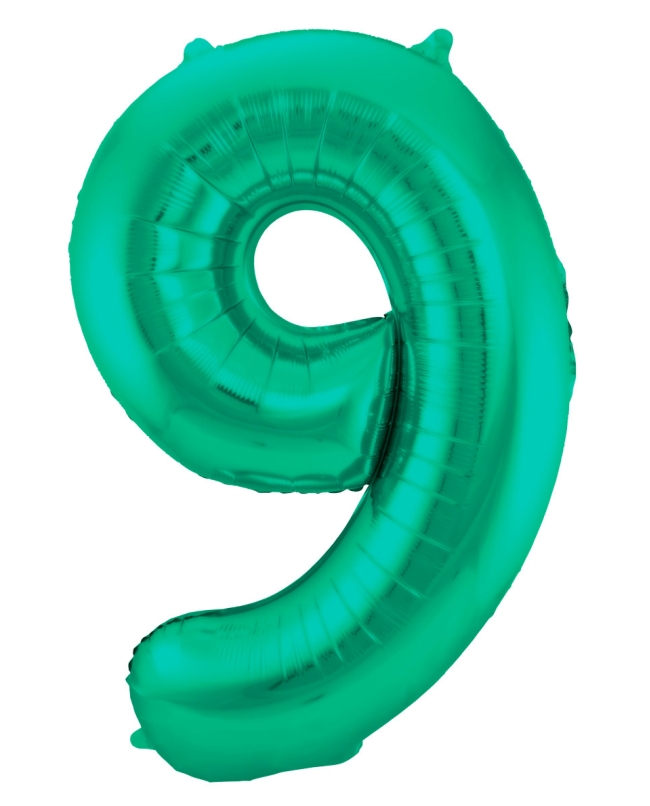 Forma Numero 9 Verde Metal Mate 86cm ***OFERTA DTO NO ACUMULABLE