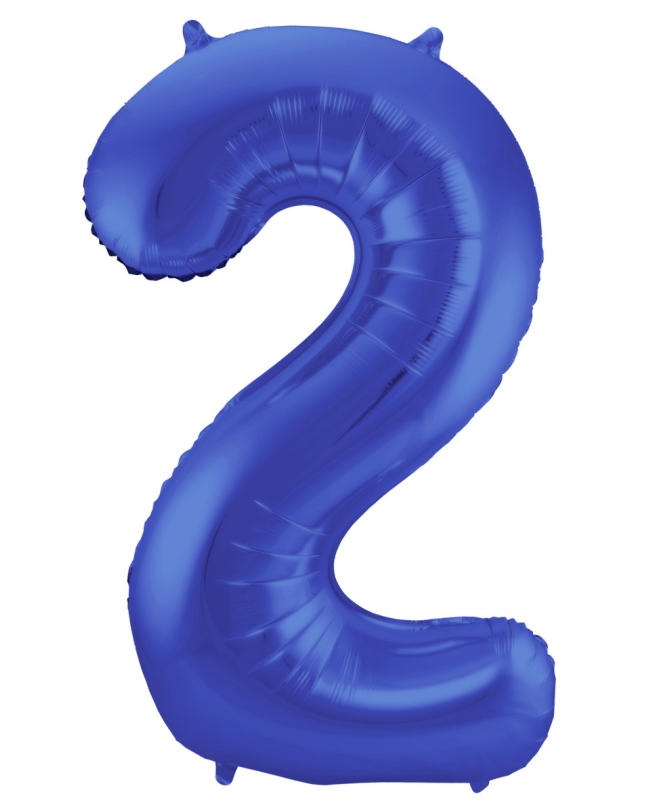 Forma Numero 2 Azul Metal Mate 86cm ***OFERTA DTO NO ACUMULABLE