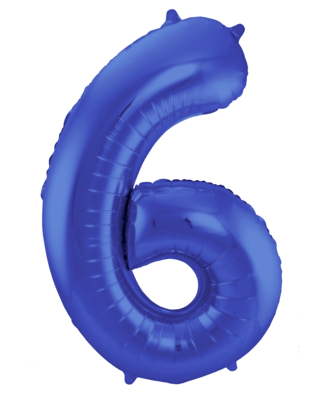 Forma Numero 6 Azul Metal Mate 86cm ***OFERTA DTO NO ACUMULABLE