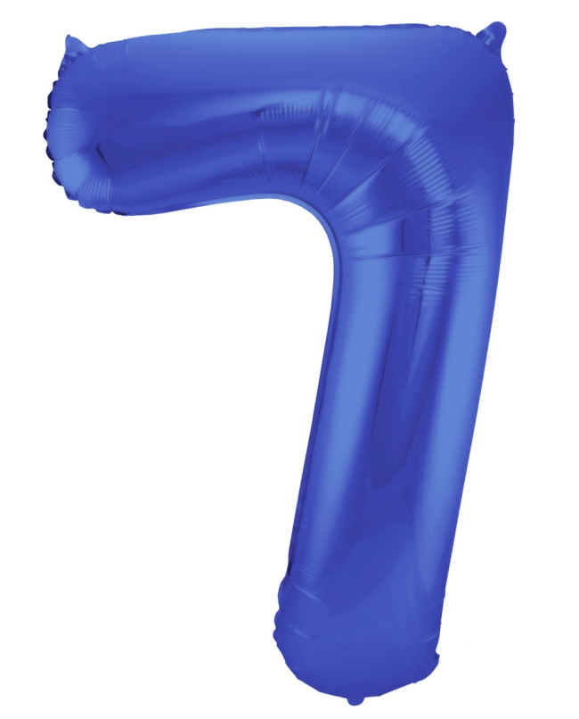 Forma Numero 7 Azul Metal Mate 86cm ***OFERTA DTO NO ACUMULABLE