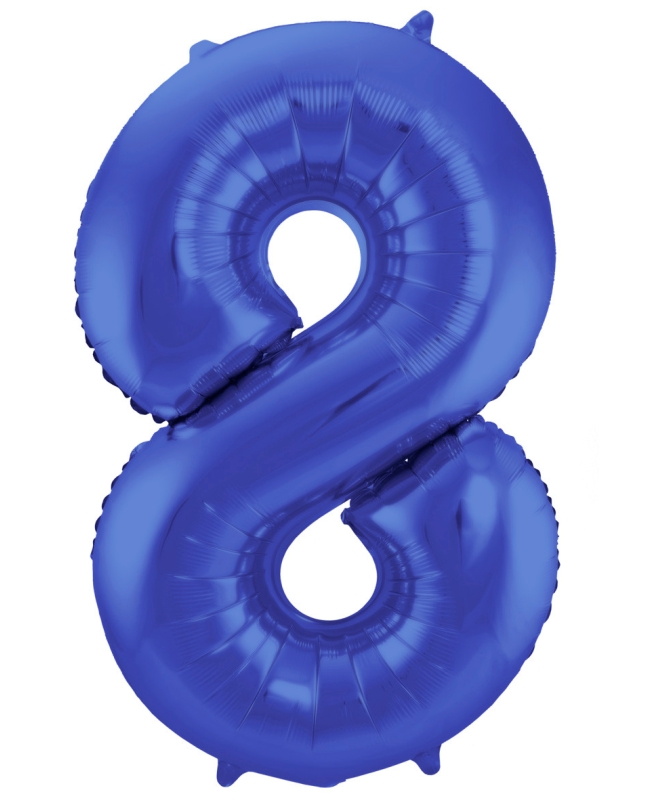 Forma Numero 8 Azul Metal Mate 86cm ***OFERTA DTO NO ACUMULABLE