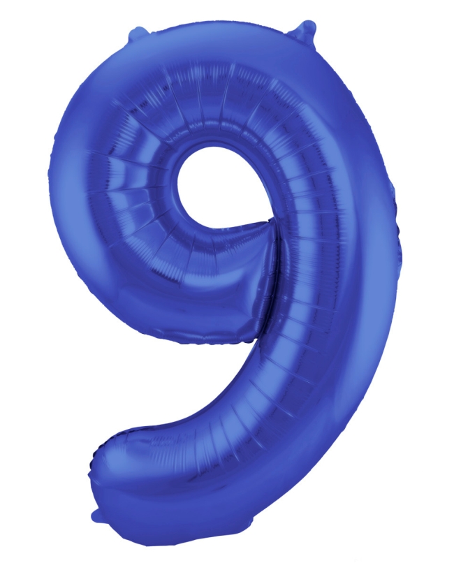 Forma Numero 9 Azul Metal Mate 86cm ***OFERTA DTO NO ACUMULABLE