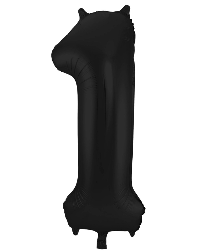 Forma Numero 1 Negro Metal Mate 86cm ***OFERTA DTO NO ACUMULABLE