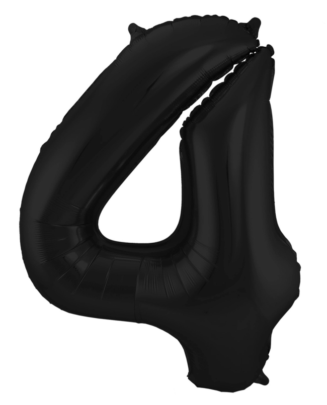 Forma Numero 4 Negro Metal Mate 86cm ***OFERTA DTO NO ACUMULABLE