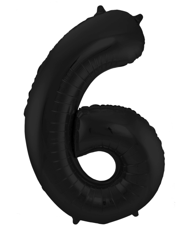 Forma Numero 6 Negro Metal Mate 86cm ***OFERTA DTO NO ACUMULABLE