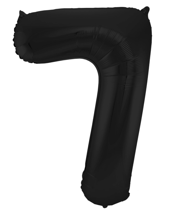 Forma Numero 7 Negro Metal Mate 86cm ***OFERTA DTO NO ACUMULABLE