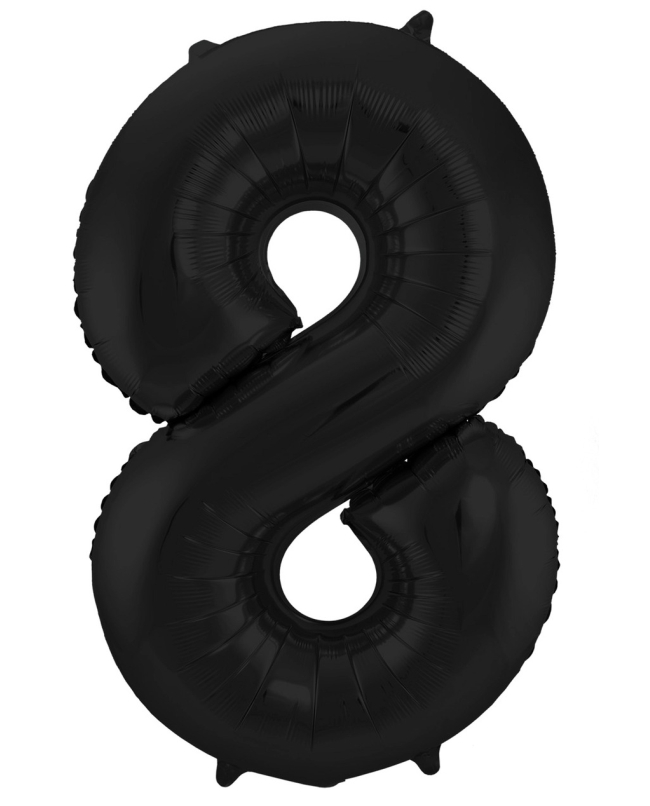 Forma Numero 8 Negro Metal Mate 86cm ***OFERTA DTO NO ACUMULABLE
