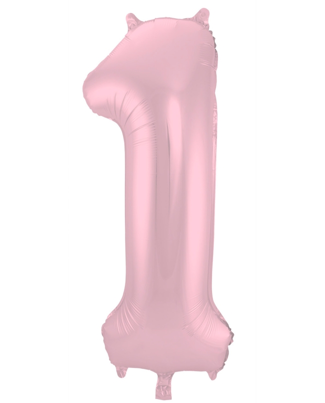 Forma Numero 1 Rosa Pastel Metal 86cm ***OFERTA DTO NO ACUMULABLE
