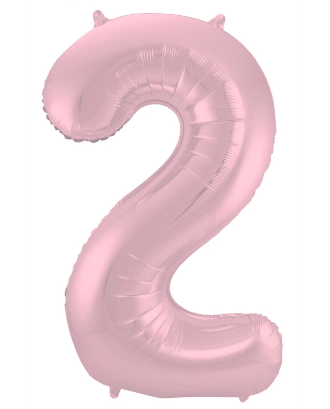 Forma Numero 2 Rosa Pastel Metal 86cm ***OFERTA DTO NO ACUMULABLE